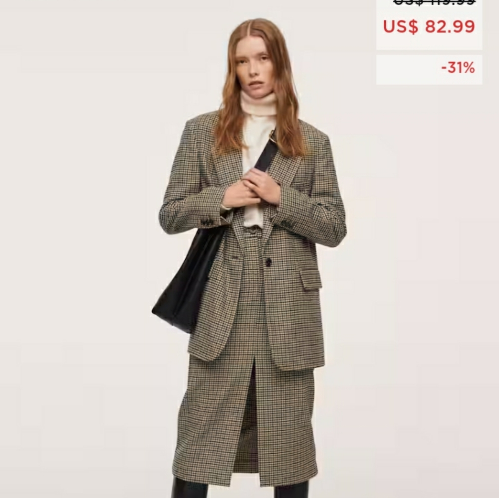 Mango Suit Blazer size L